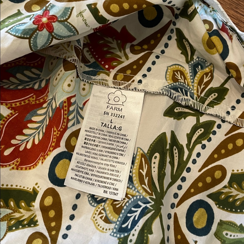 Farm Rio Botanicals Cotton Midi Dress - Picture 7 of 8